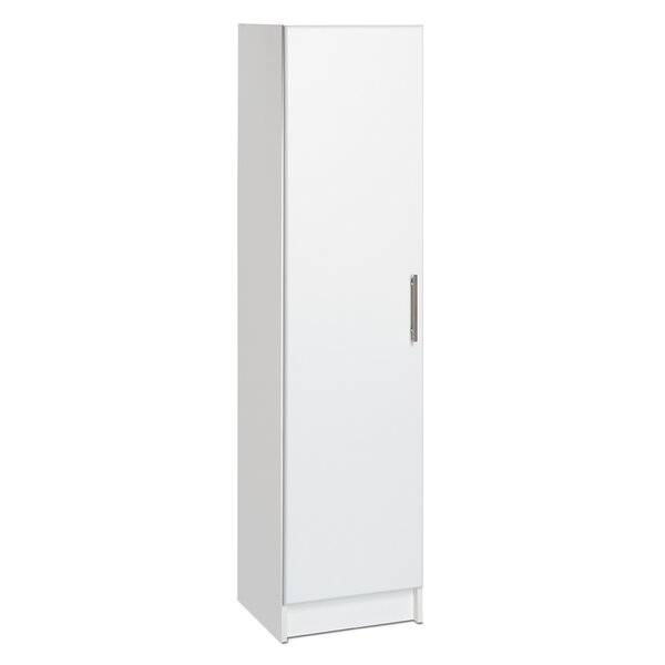 white broom storage cabinet